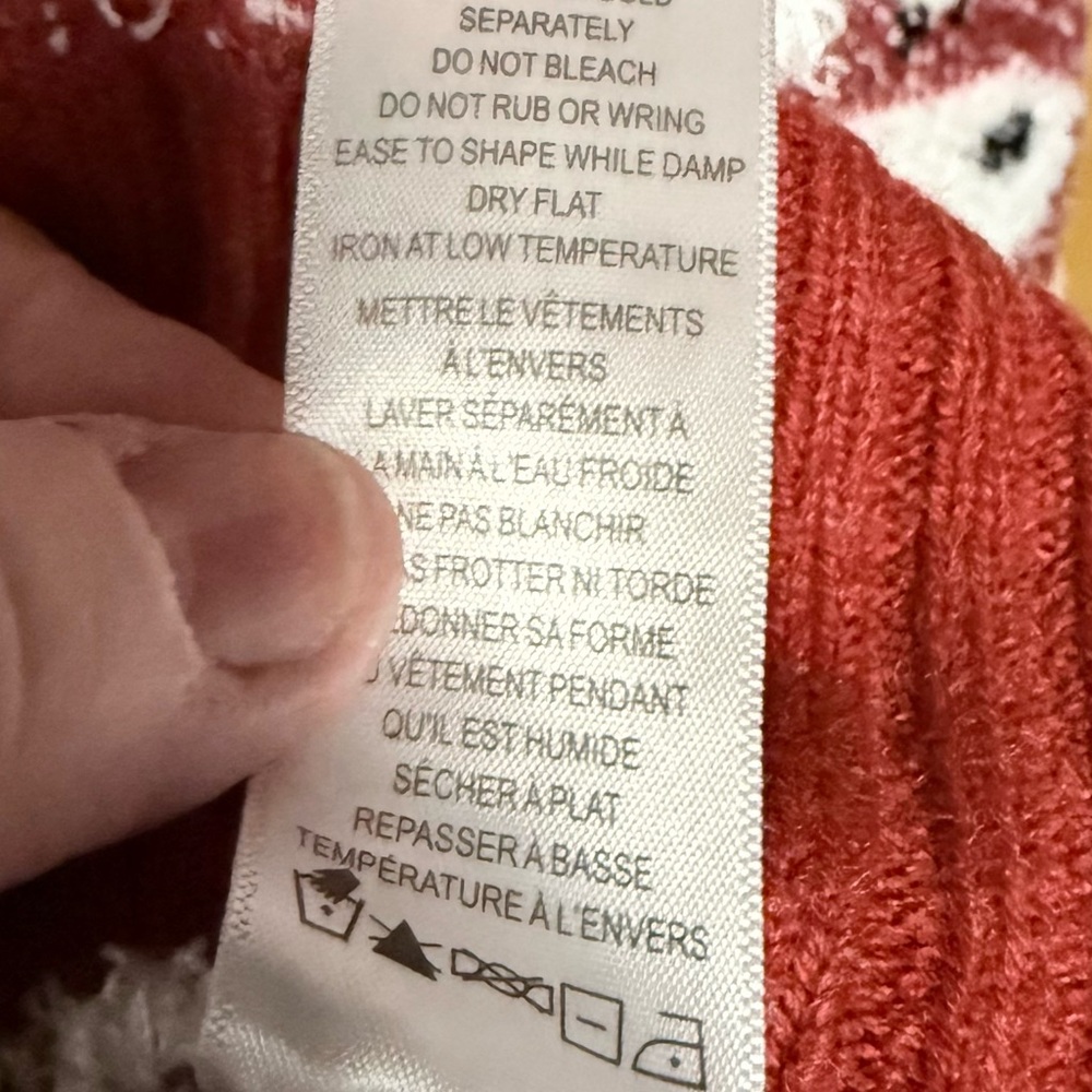 Ricki's Red and Cream Knit Sheep Sweater - Picture 4 of 9